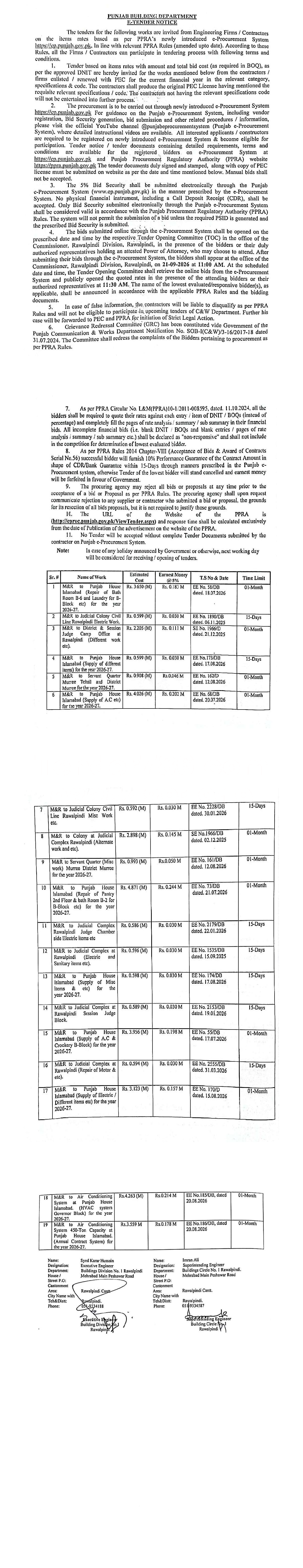 Tender Document