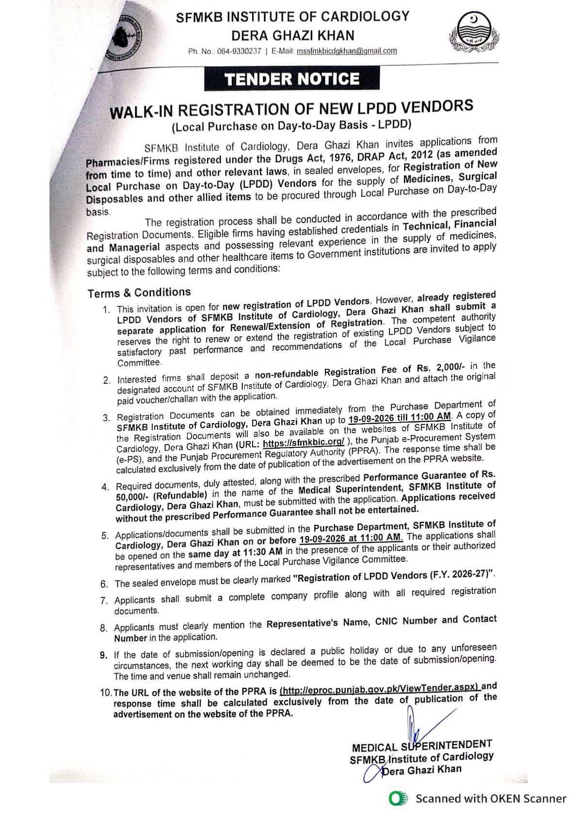 Tender Document