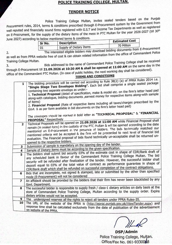 Tender Document