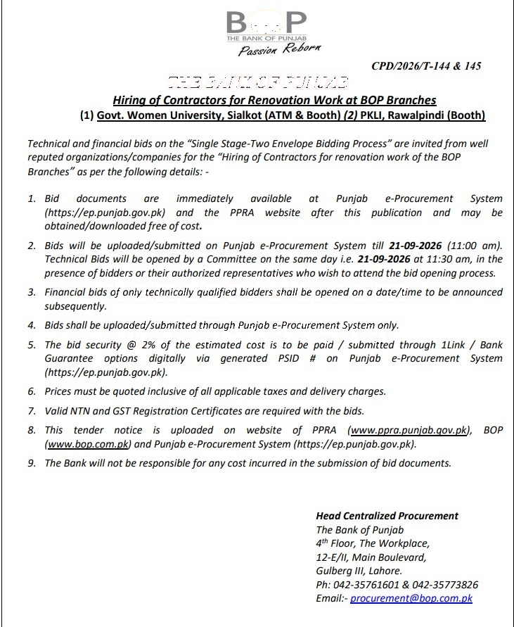 Tender Document