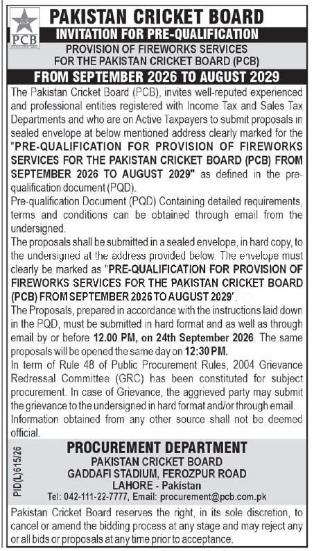 Tender Document