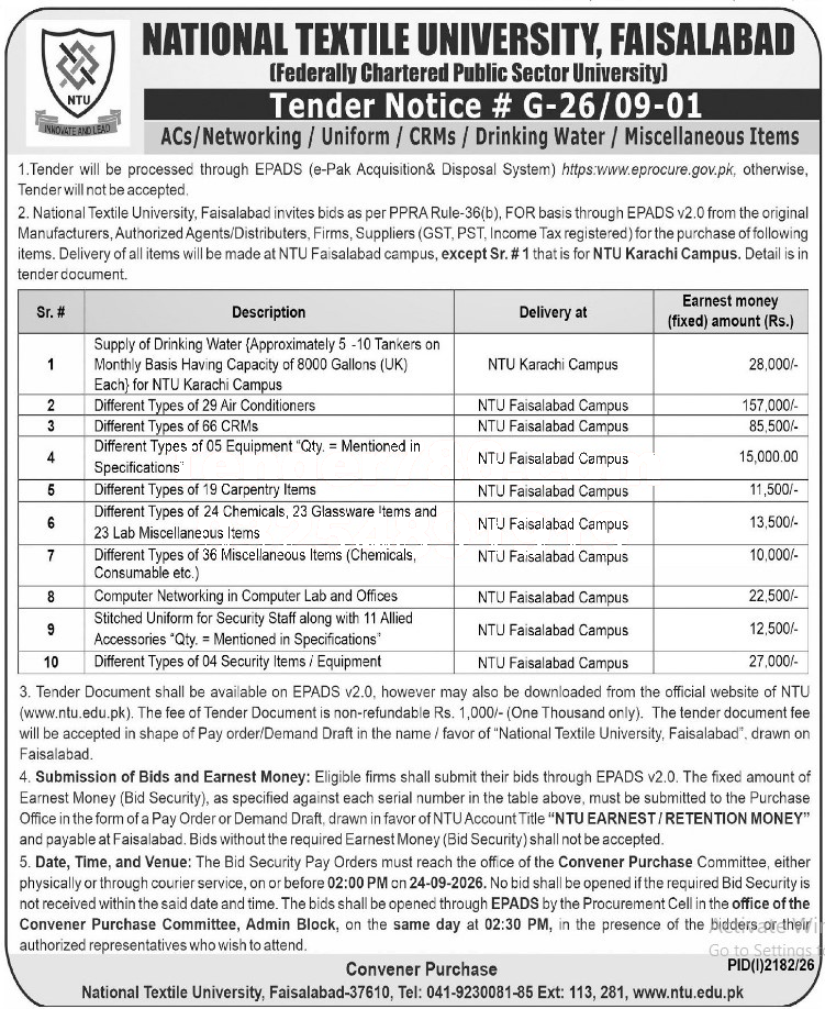 Tender Document