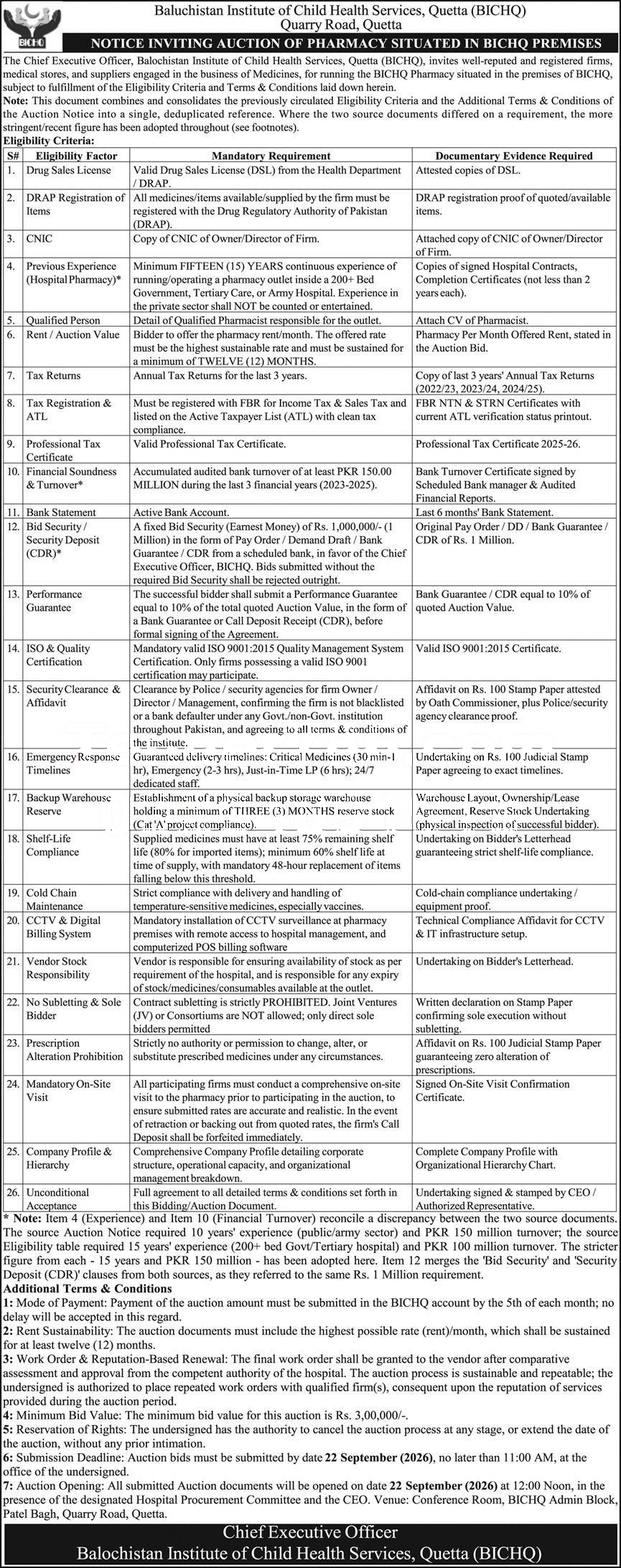 Tender Document