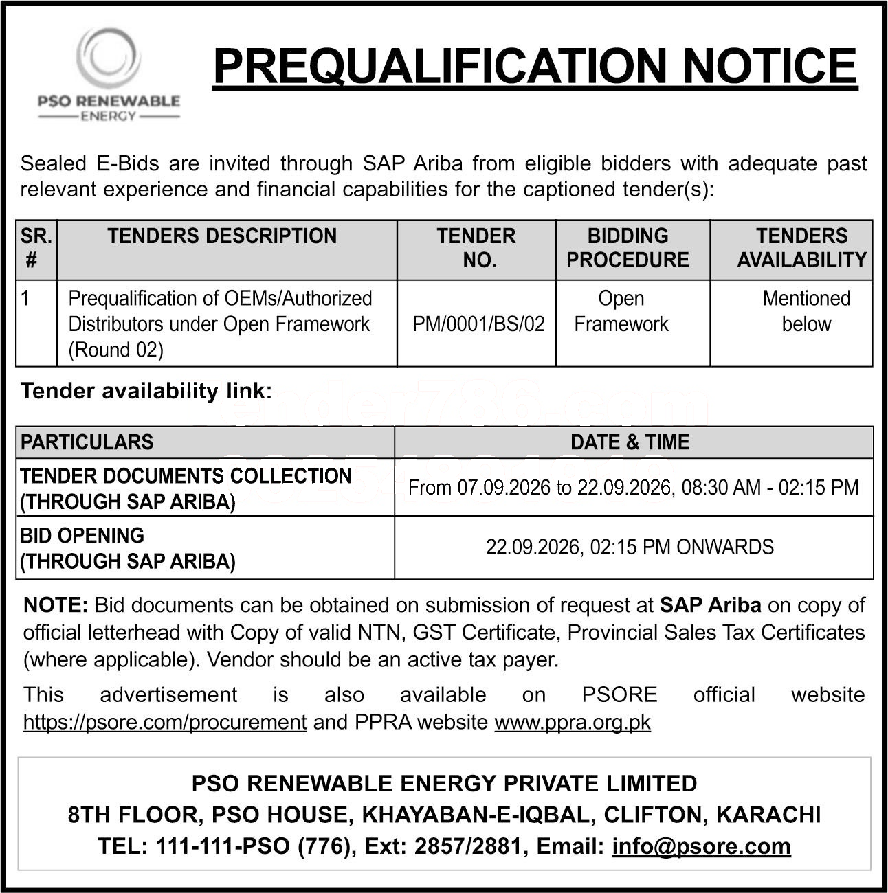 Tender Document