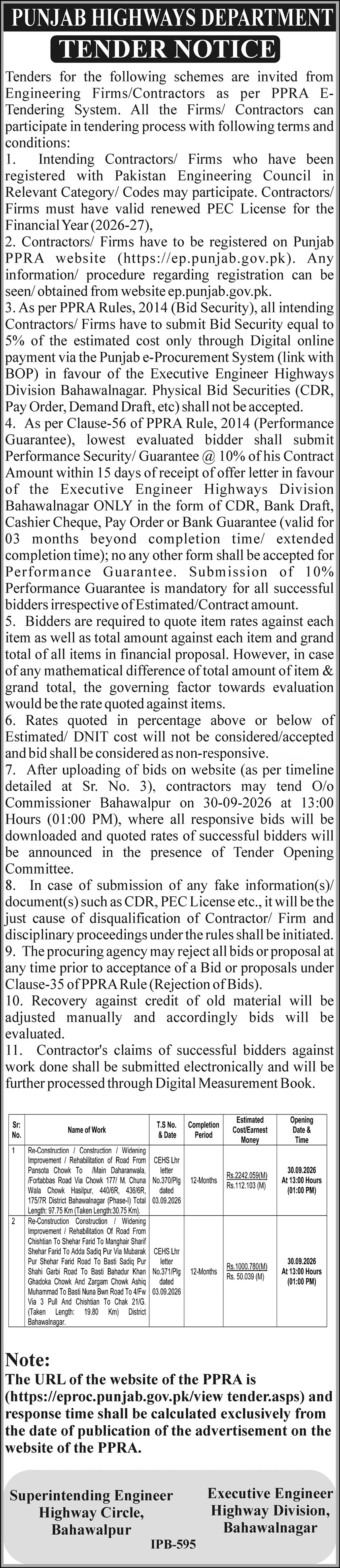 Tender Document