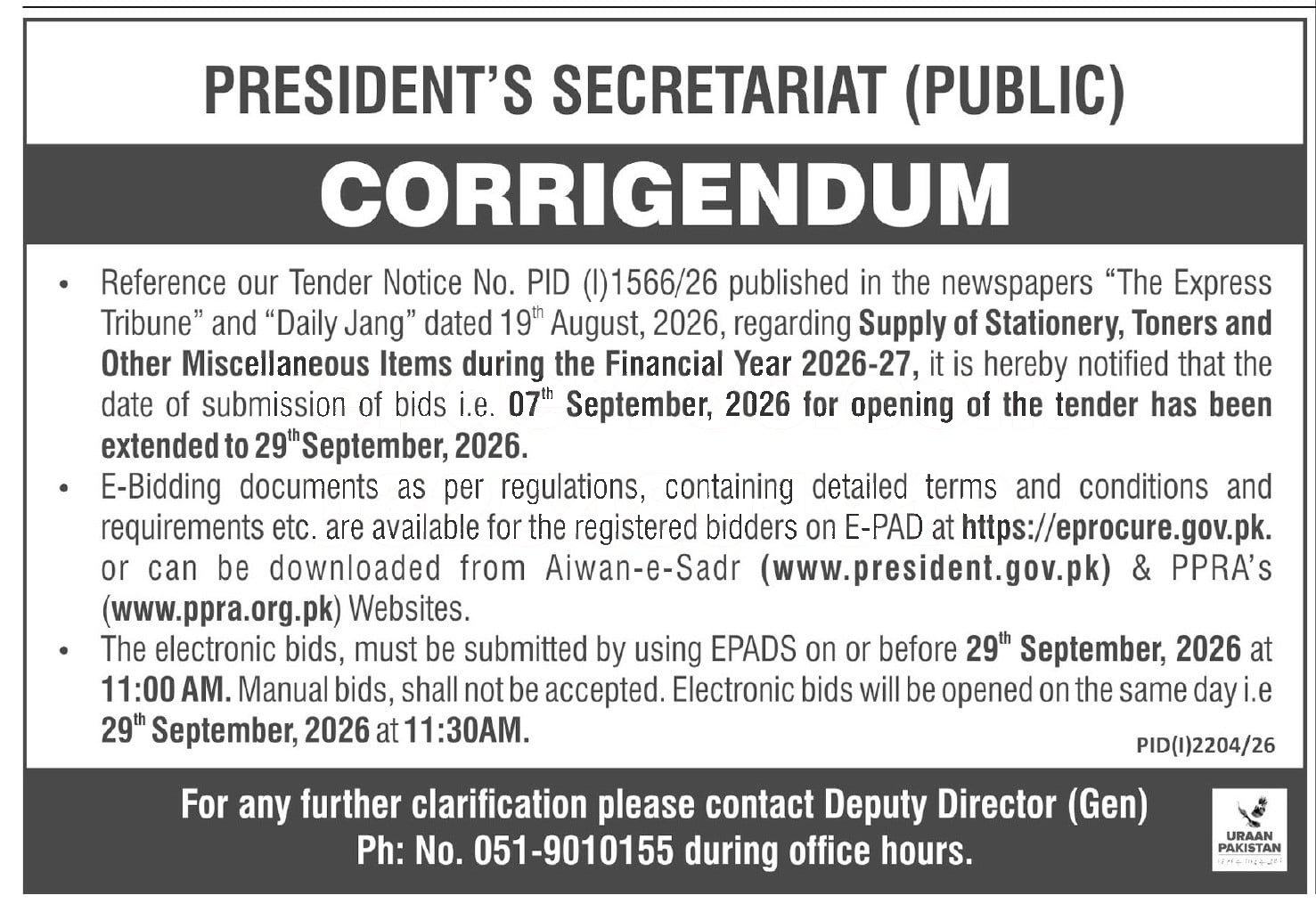 Tender Document