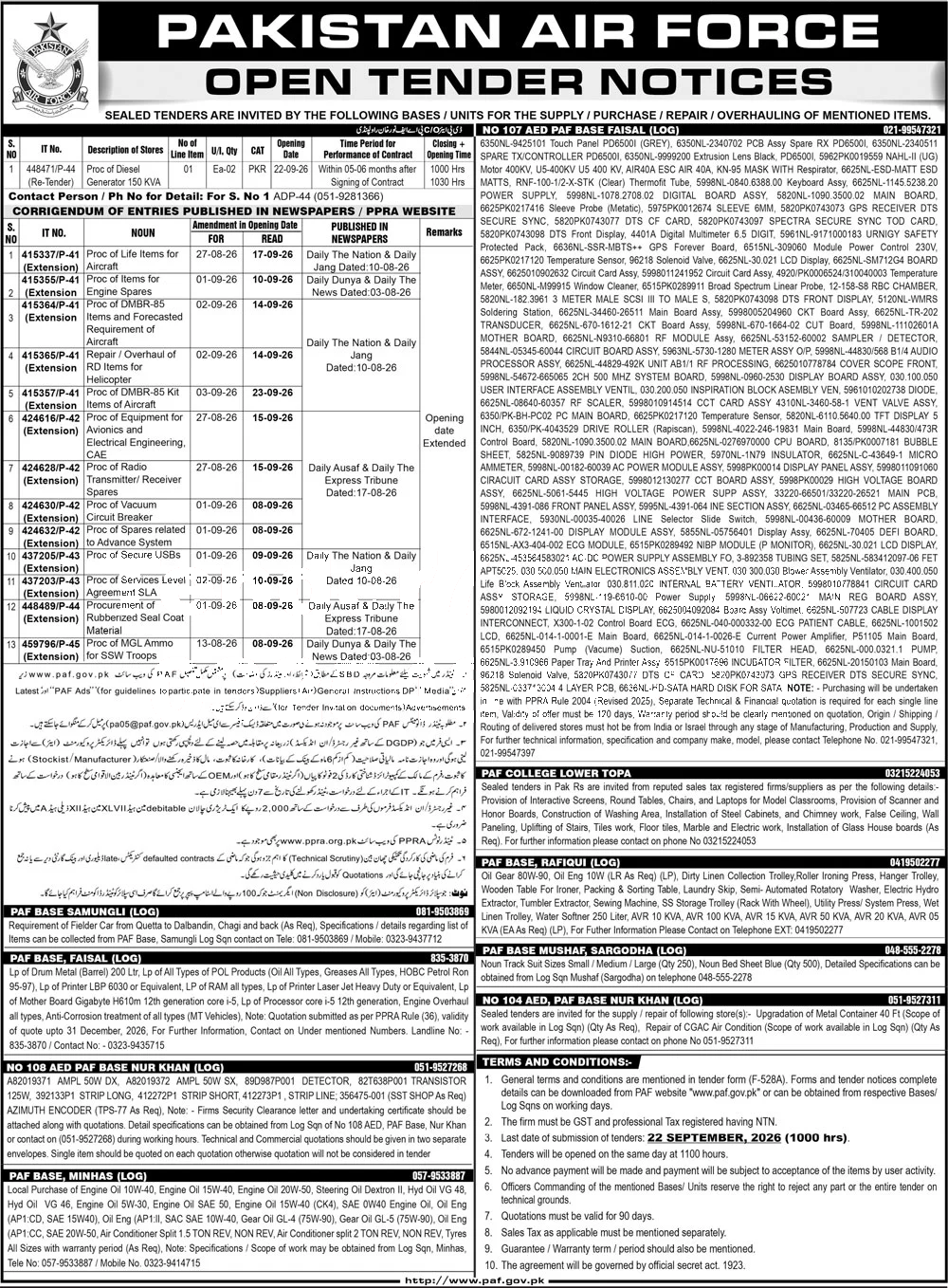 Tender Document