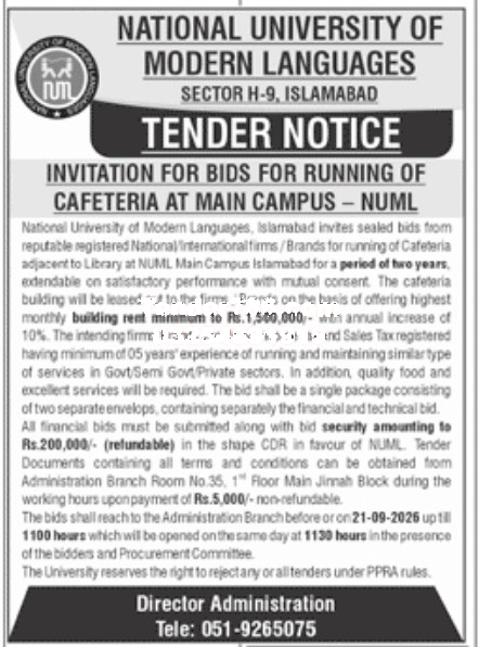 Tender Document