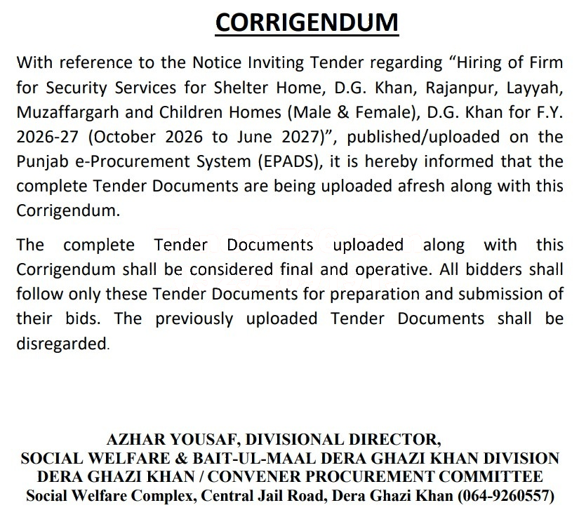 Tender Document
