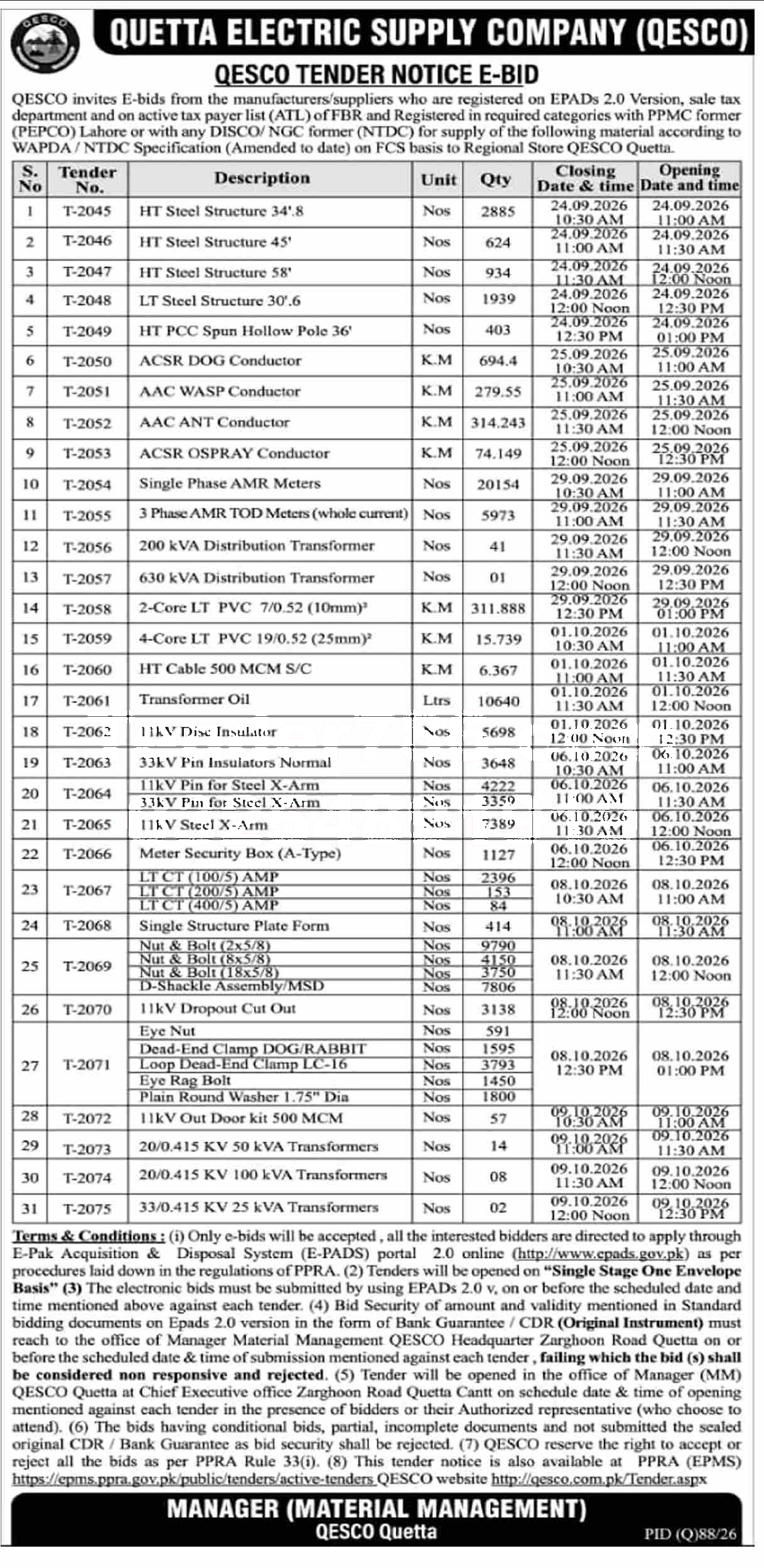 Tender Document