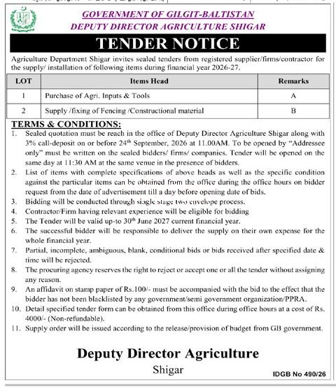 Tender Document