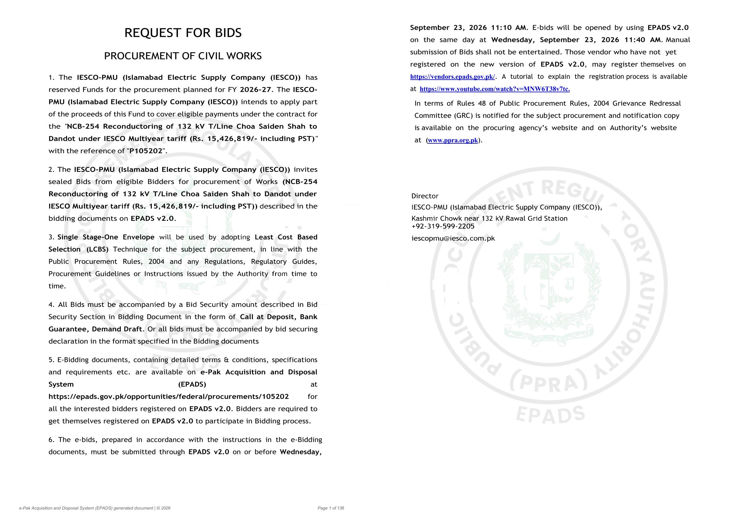 Tender Document