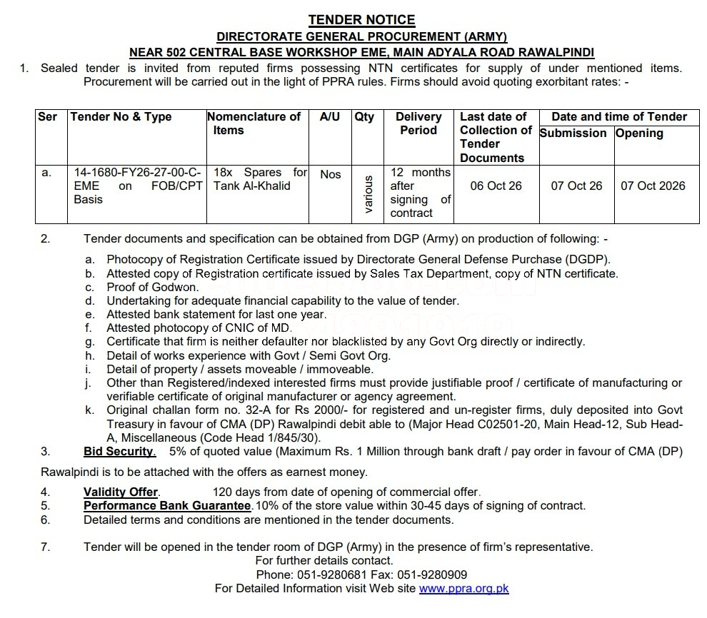 Tender Document