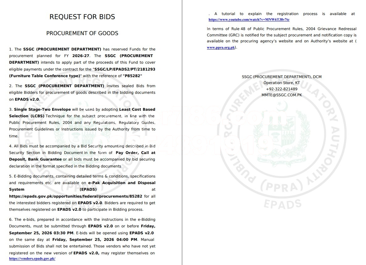 Tender Document