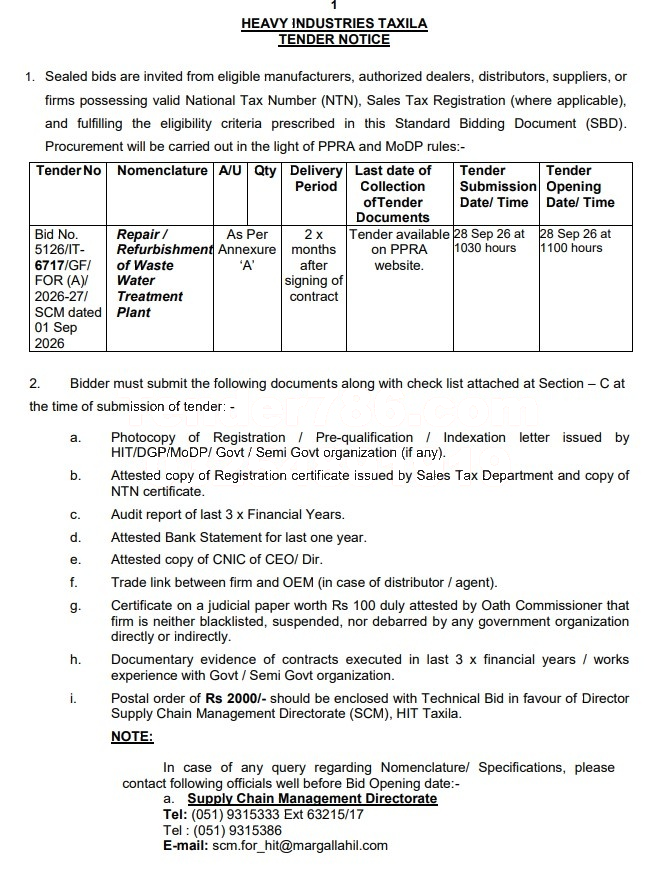 Tender Document