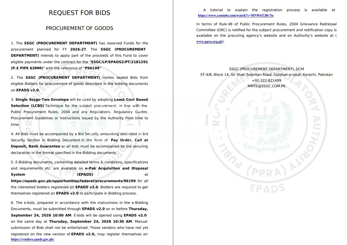 Tender Document