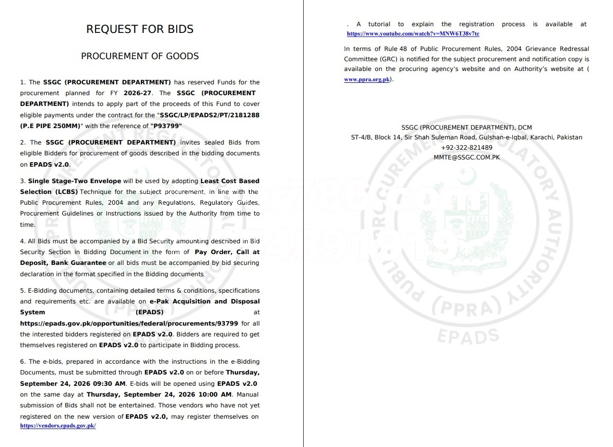 Tender Document