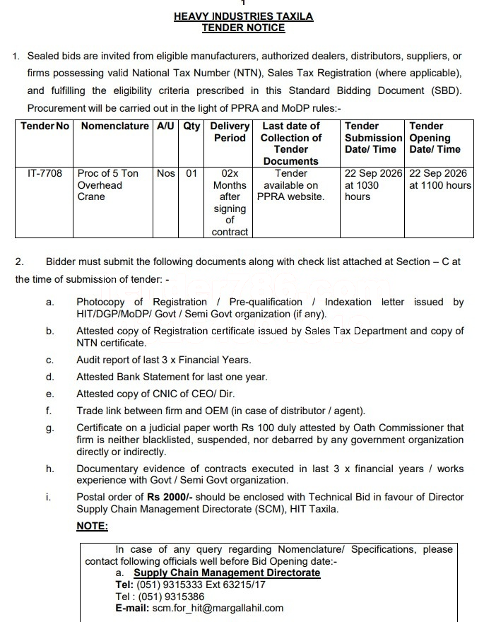 Tender Document