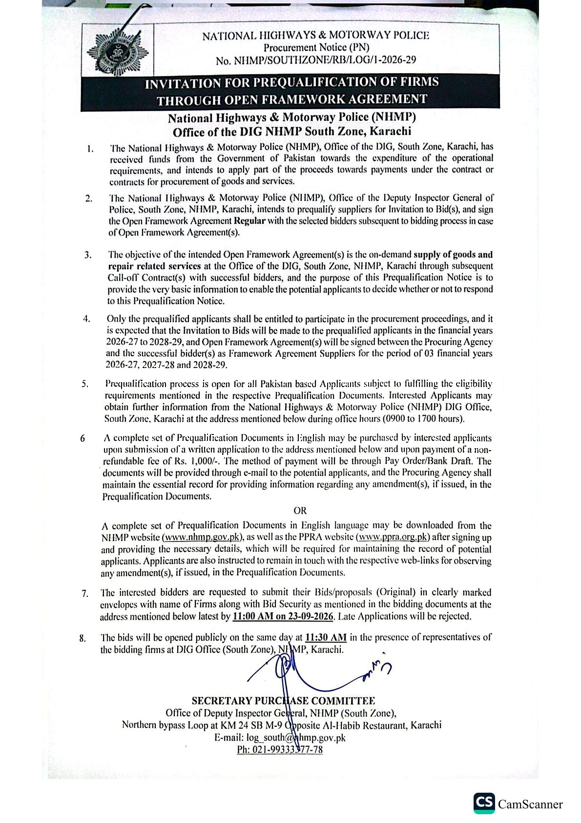 Tender Document