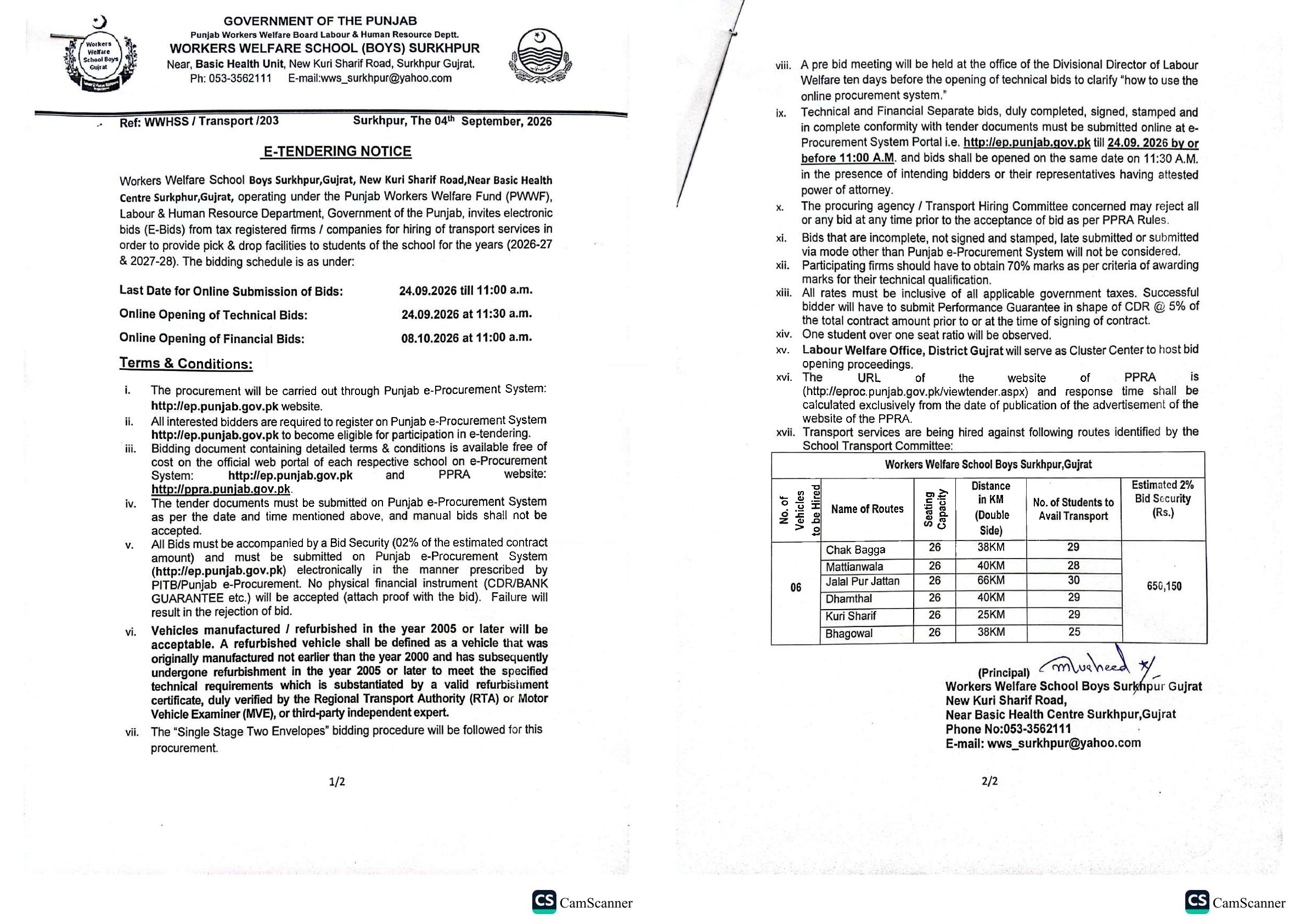 Tender Document