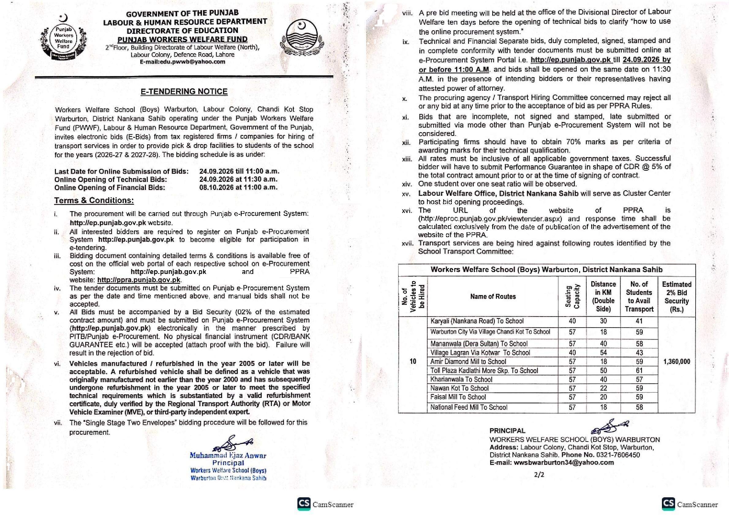 Tender Document