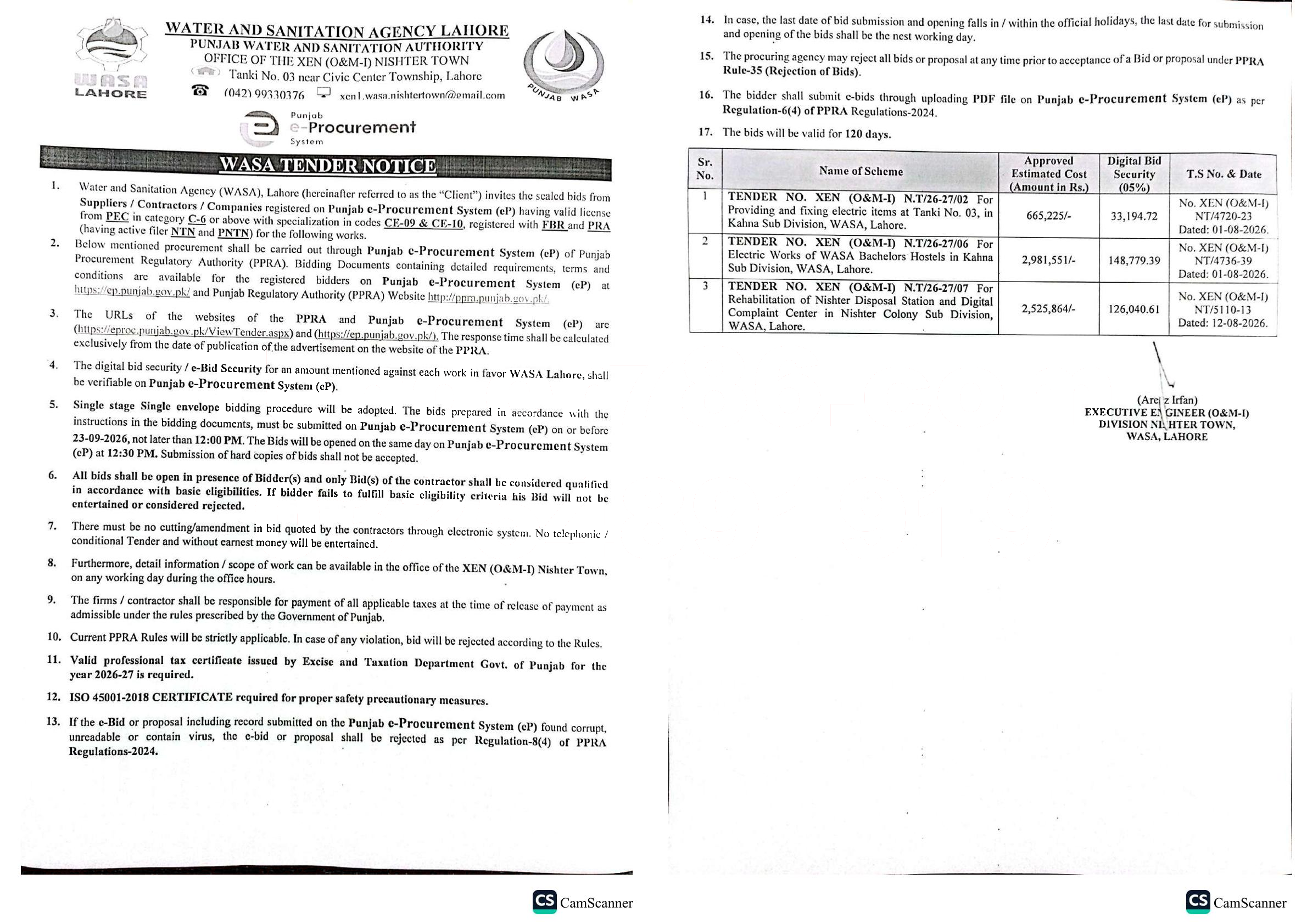 Tender Document