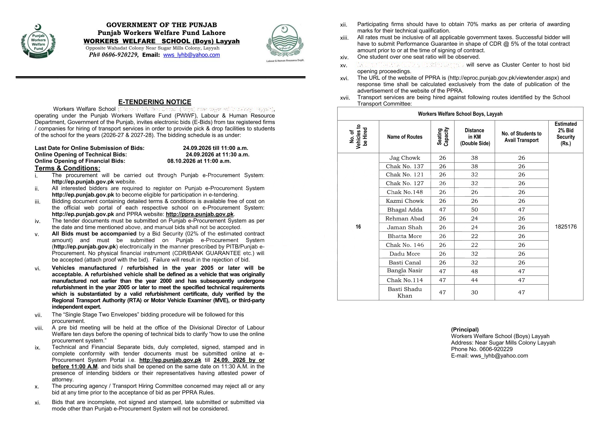 Tender Document