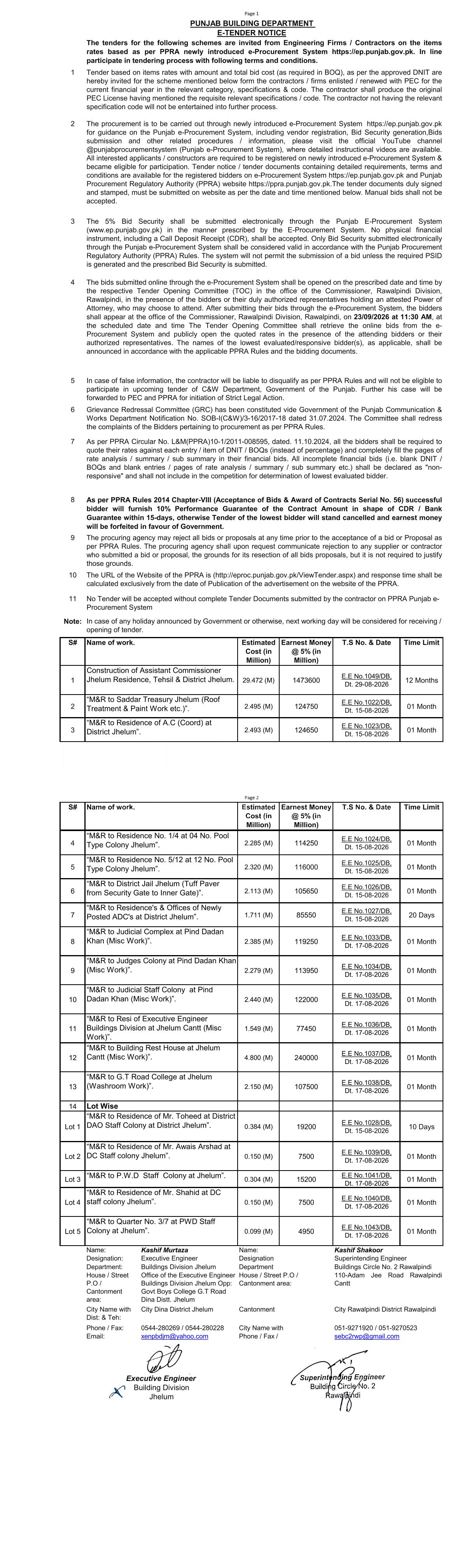 Tender Document