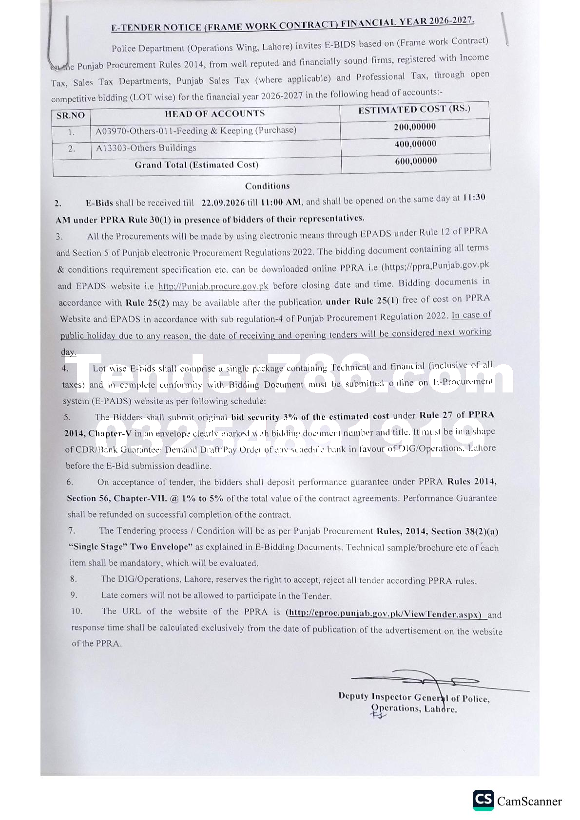 Tender Document