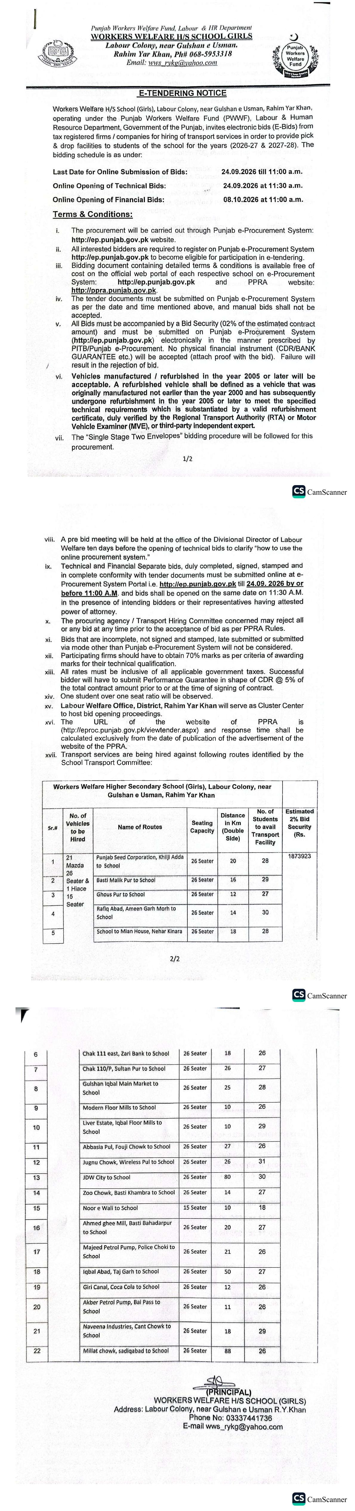 Tender Document