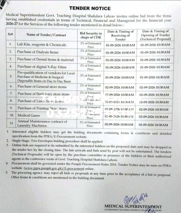 Tender Document