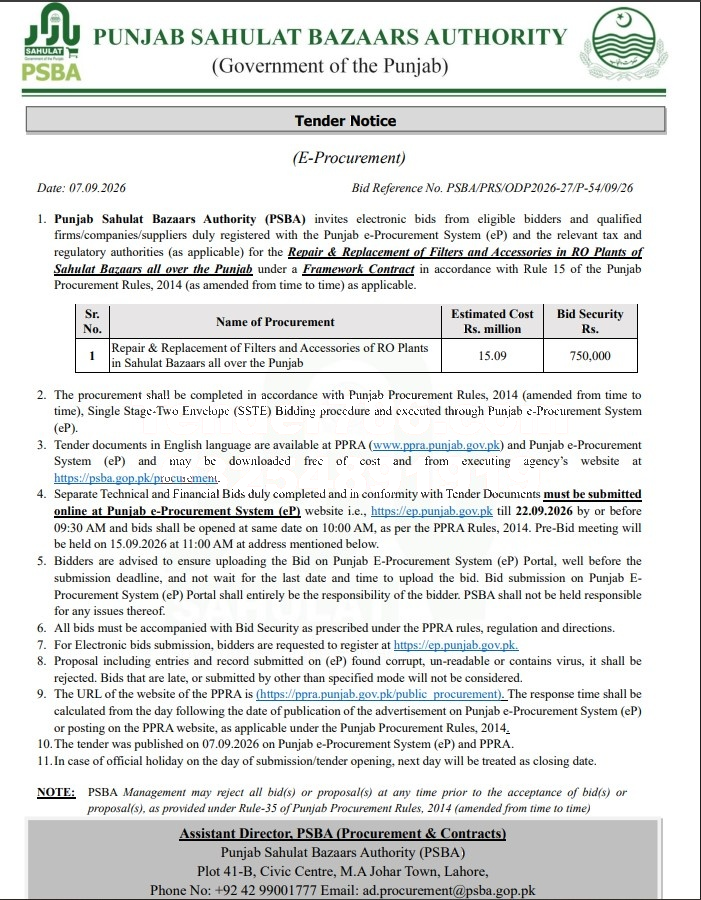 Tender Document