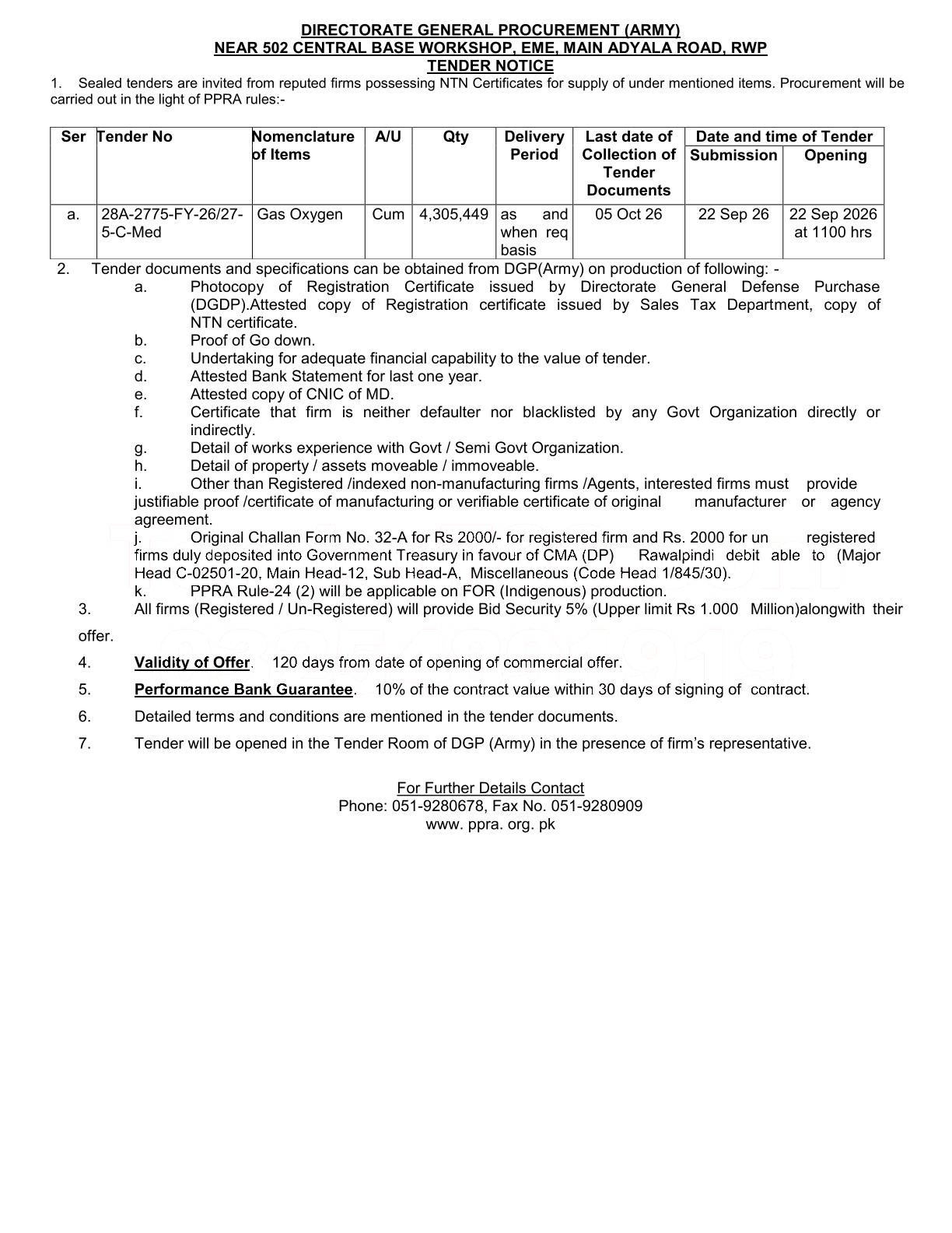 Tender Document