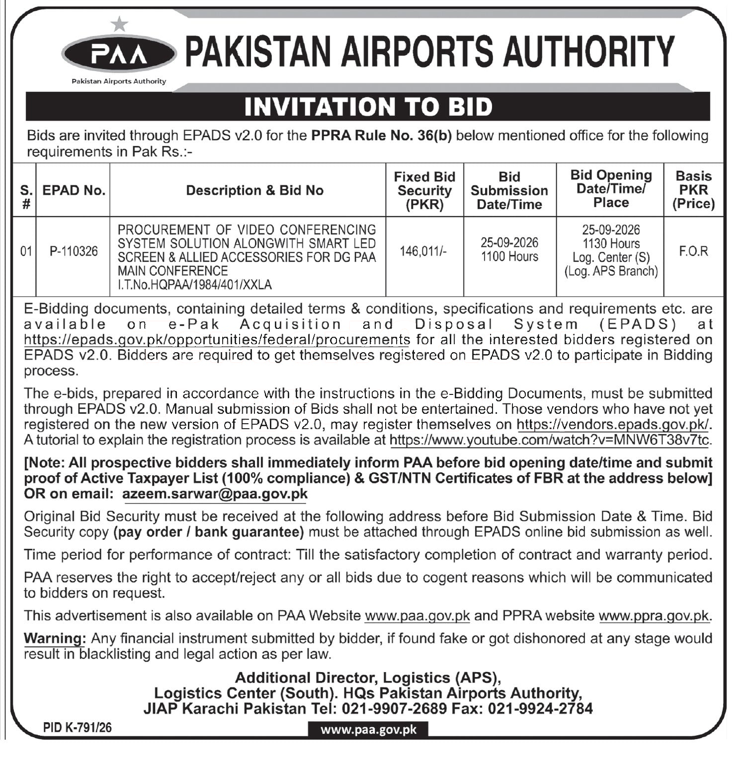 Tender Document