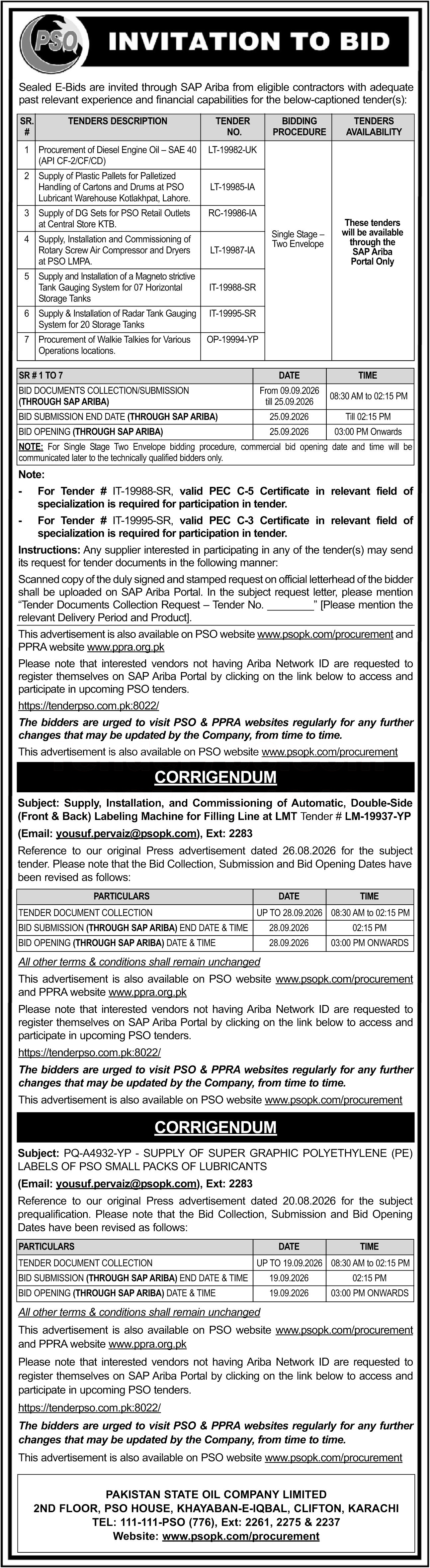 Tender Document
