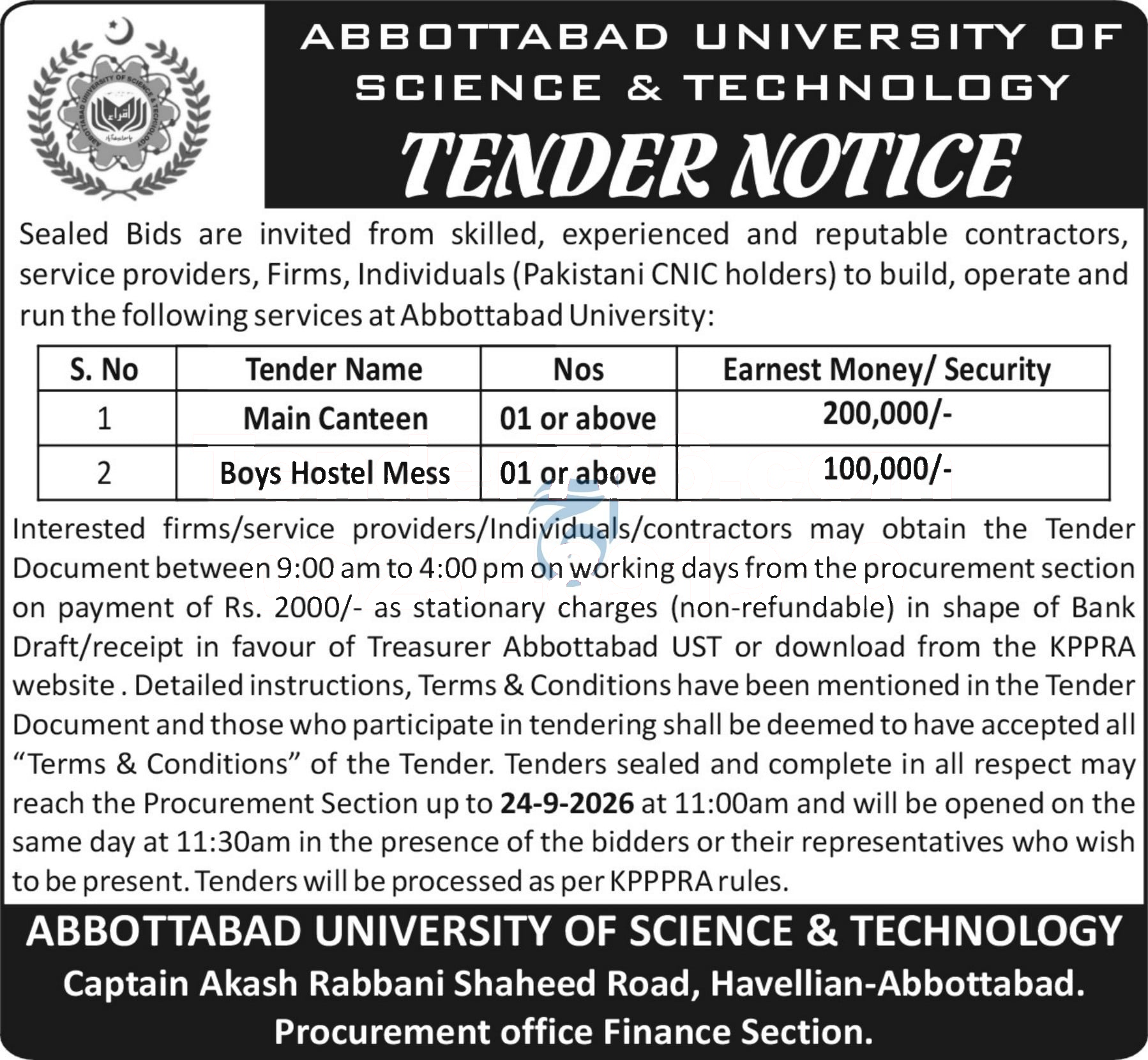 Tender Document