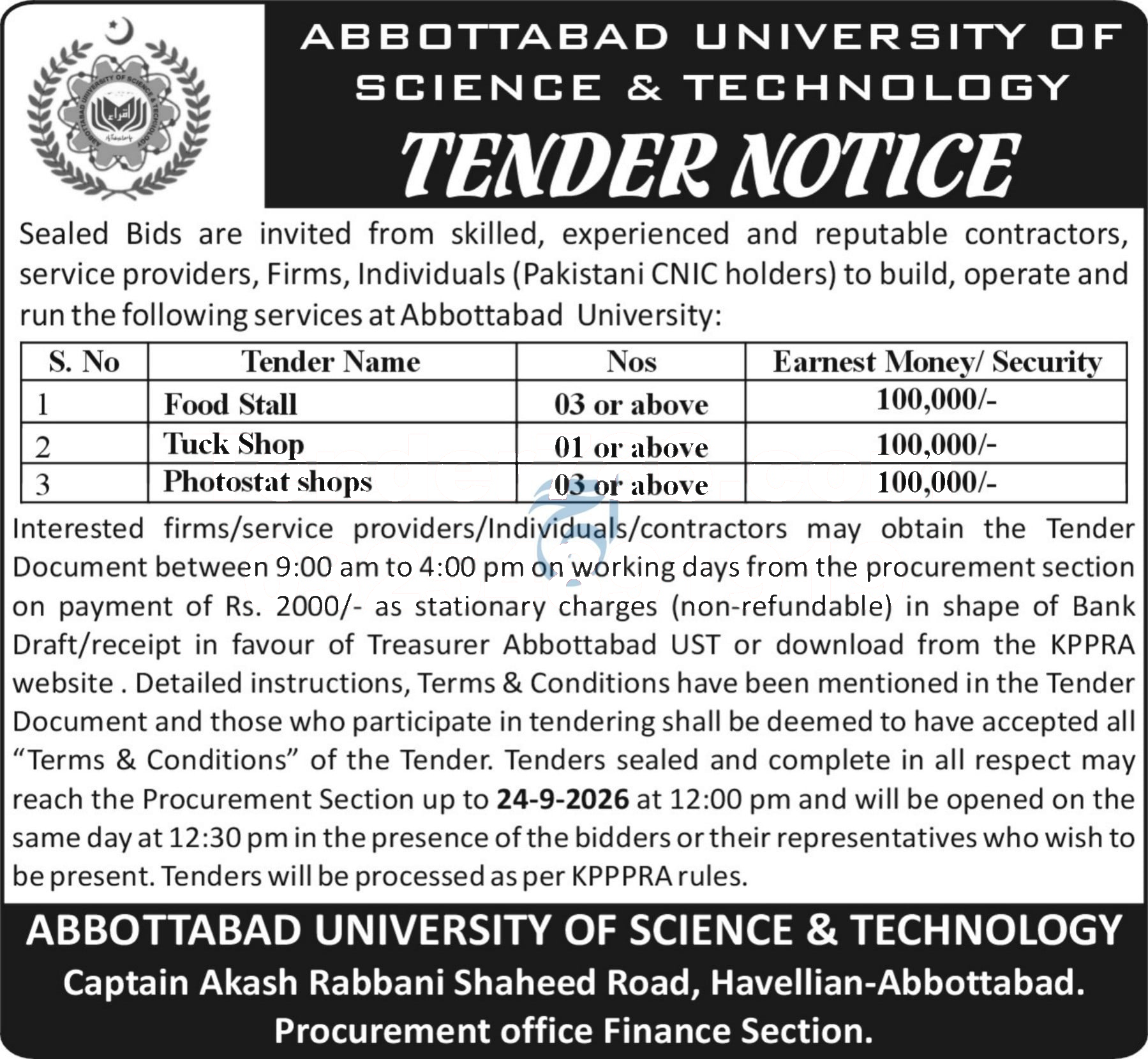 Tender Document