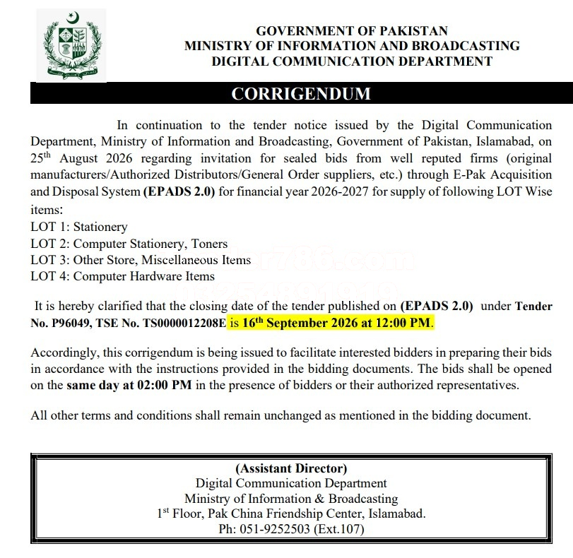 Tender Document