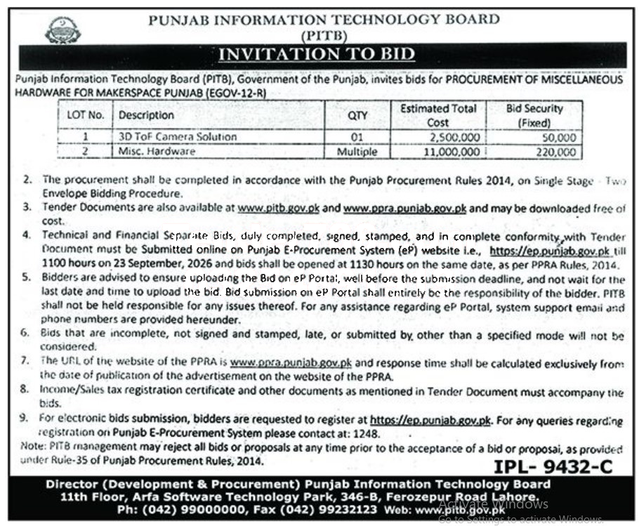 Tender Document