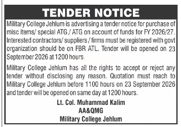 Tender Document
