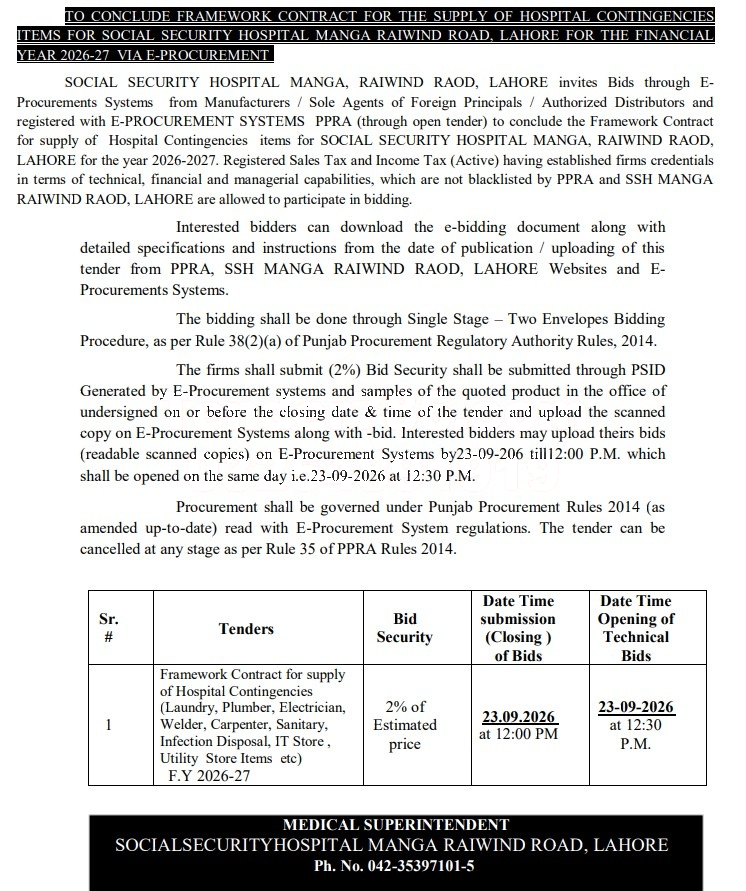 Tender Document