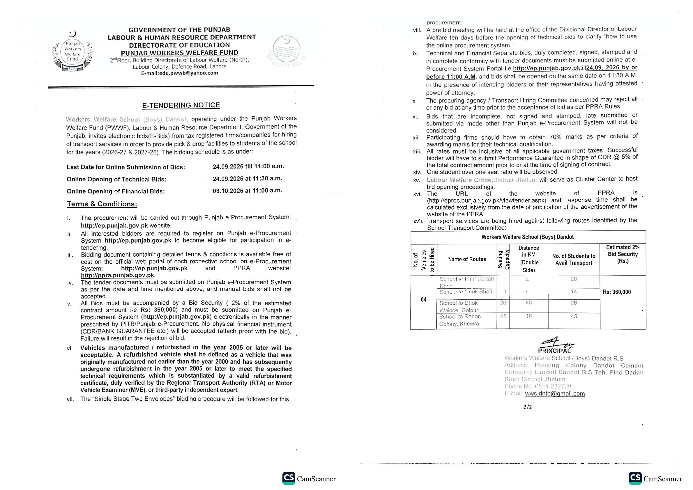 Tender Document
