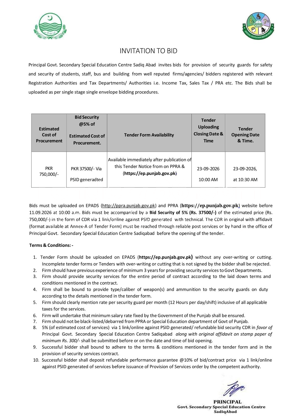 Tender Document