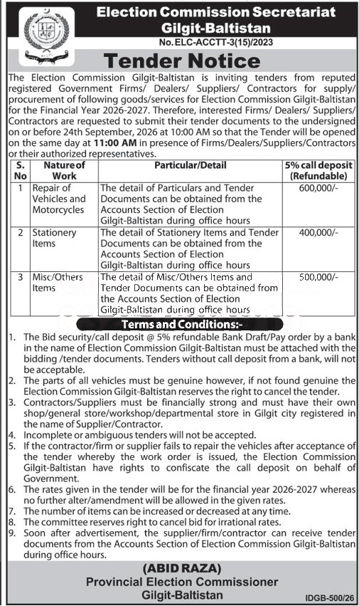 Tender Document