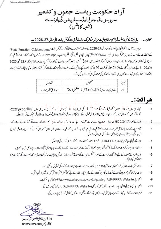 Tender Document