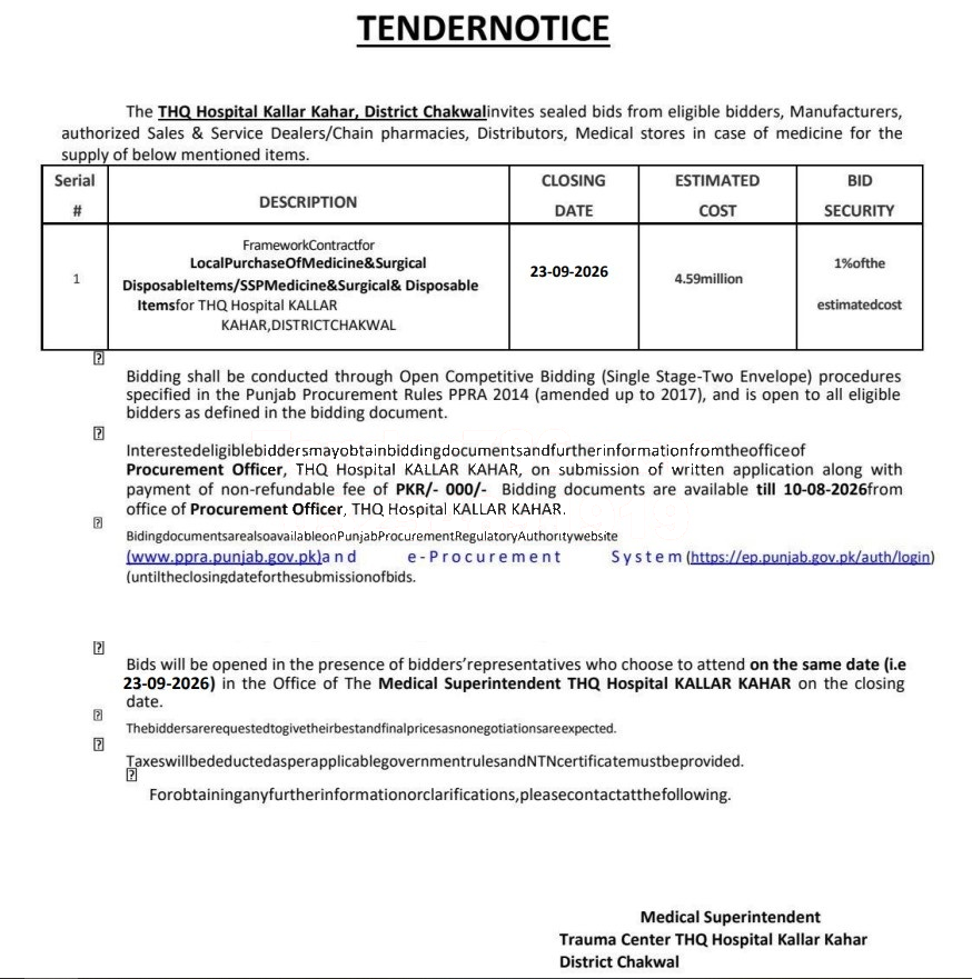Tender Document