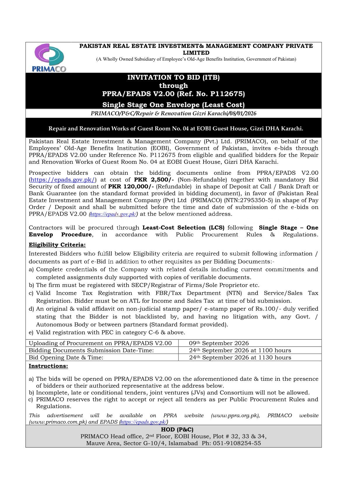Tender Document