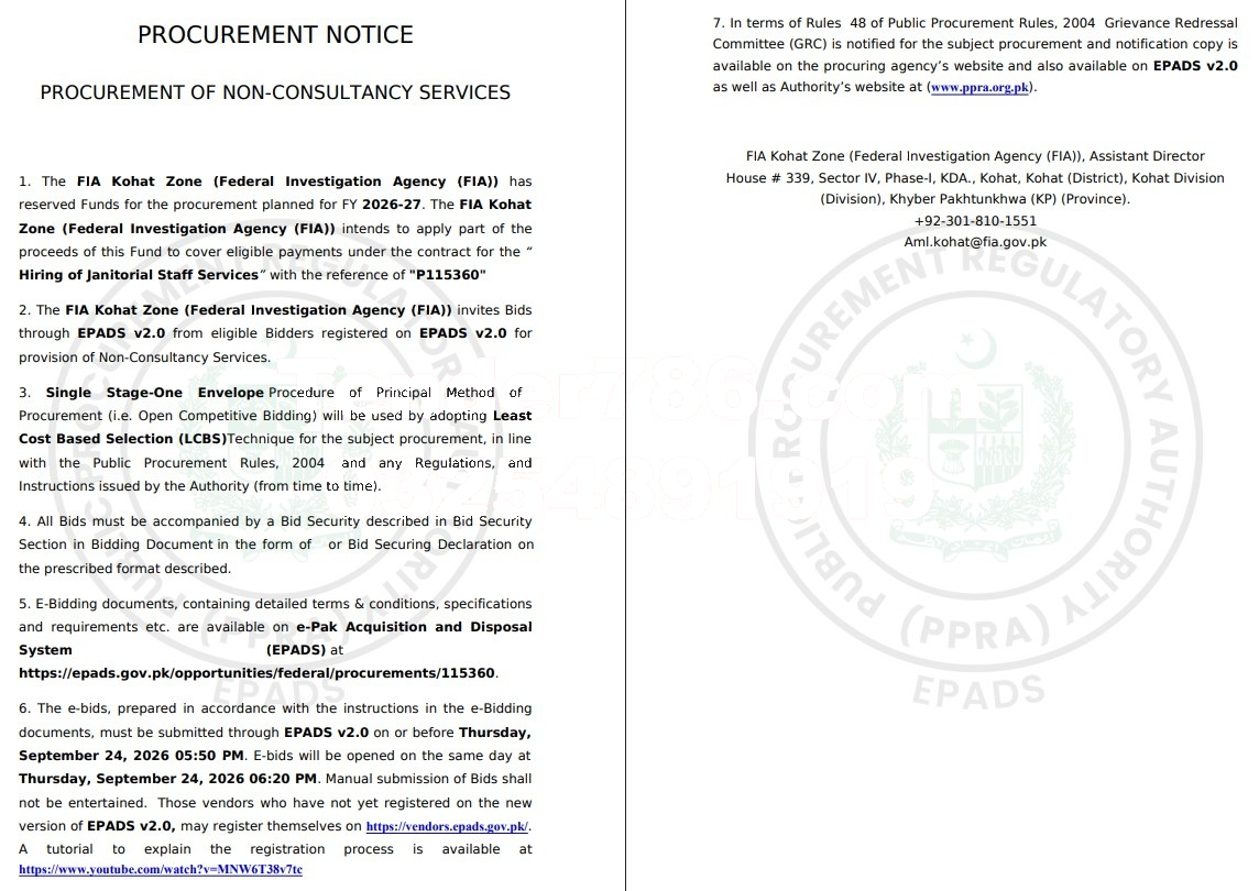 Tender Document