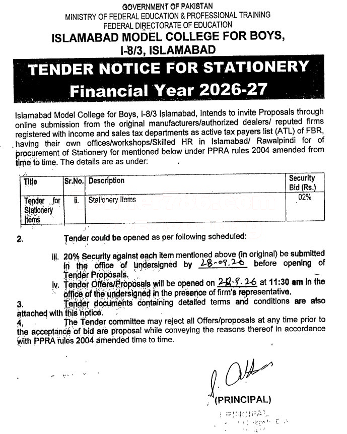 Tender Document