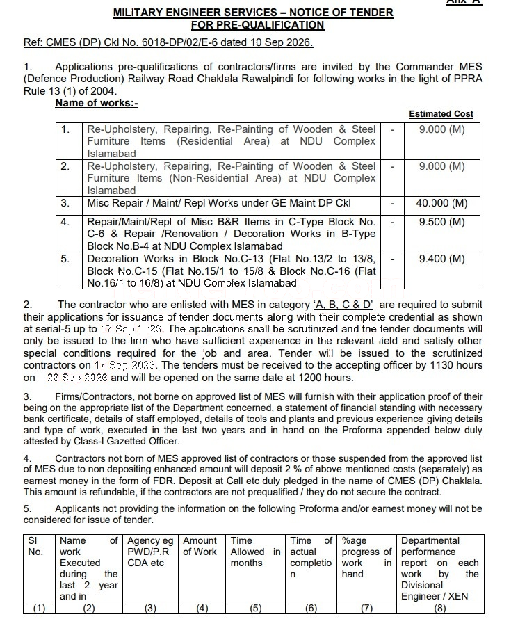 Tender Document